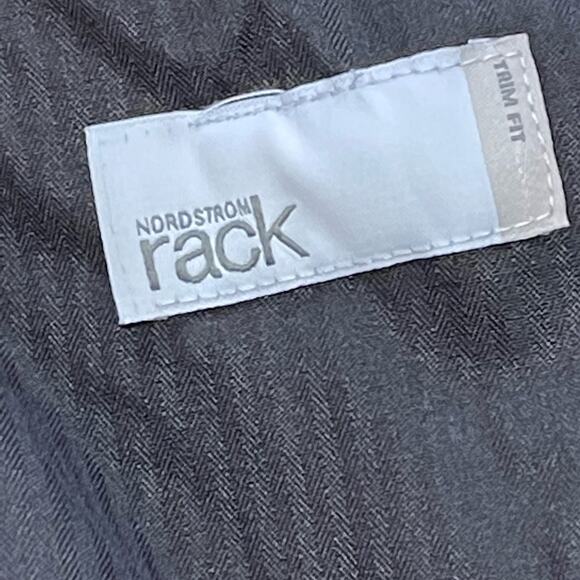 Nordstrom Rack Mens Trim Fit Navy Blue Tuxedo Dress Pants Size 42 NWT Raw Hem - Picture 7 of 14